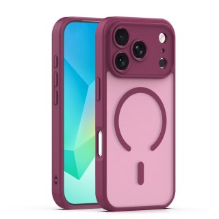Nakładka Mag Matt do iPhone 17 Pro 6,3'' bordowa camera protection
