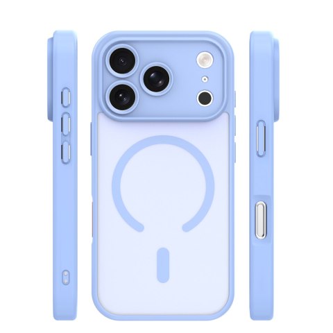 Nakładka Mag Matt do iPhone 17 Pro Max 6,9'' jasnoniebieska camera protection