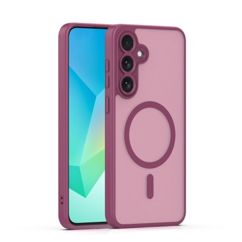 Nakładka Mag Matt do Samsung Galaxy A16 4G / A16 5G / A17 4G / A17 5G bordowa big hole