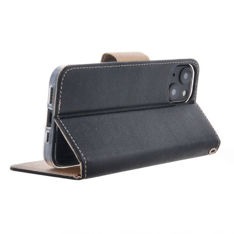 Etui Smart Fancy do Samsung Galaxy A25 5G (global) czarno-złote Etui Smart Fancy do Samsung Galaxy A25 5G (global) czarno-złote