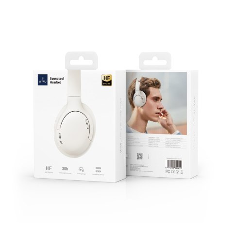 WIWU słuchawki Bluetooth TD-02 białe nauszne WIWU słuchawki Bluetooth TD-02 białe nauszne