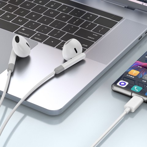 WIWU słuchawki przewodowe EB314 USB-C białe WIWU słuchawki przewodowe EB314 USB-C białe
