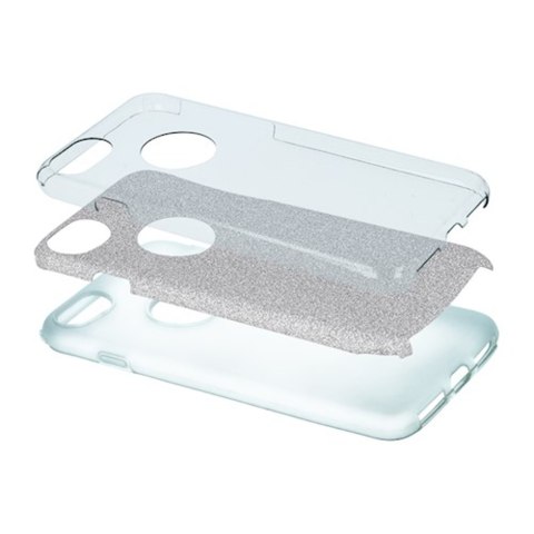 Nakładka Glitter 3w1 do Samsung Galaxy A27 5G srebrna