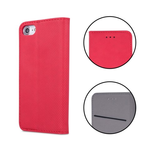 Etui Smart Magnet do Honor 600 / 600 Pro czerwone
