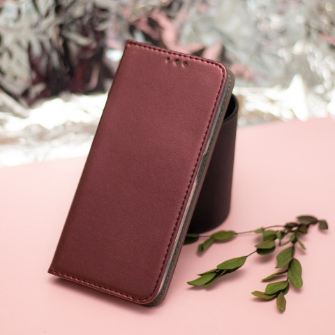 Etui Smart Magnetic do Xiaomi Redmi A7 Pro burgundowe