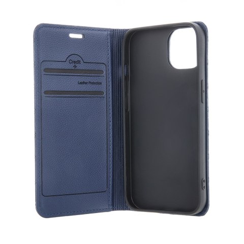 Etui Smart Caro do Honor 600 lite granatowe