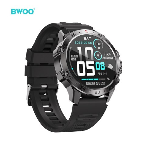 BWOO smartwatch WA-08 1,43" AMOLED czarny