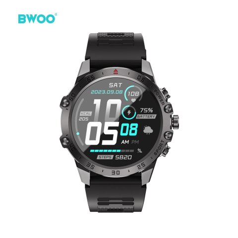 BWOO smartwatch WA-08 1,43" AMOLED czarny