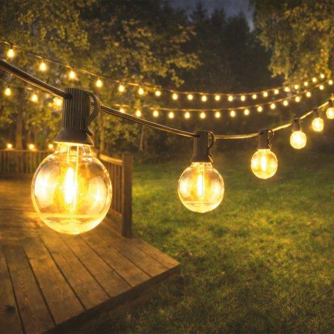 Forever Light Girlanda Solarna LED SUNARI FLS-180 8.5m 10+1 żarówek przezroczystych 1800mAh + pilot