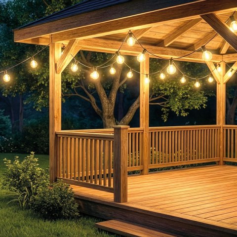 Forever Light Girlanda Solarna LED SUNARI FLS-180 8.5m 10+1 żarówek przezroczystych 1800mAh + pilot