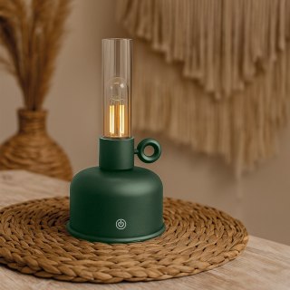 Forever Light Lampa naftowa LED Vintage FLR-04 butelkowa zieleń
