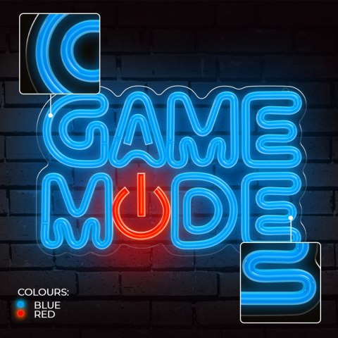 Forever Light Neon PLEXI LED GAME MODE niebiesko czerwony FPNE38