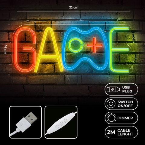 Forever Light Neon PLEXI LED GAME multikolor FPNE40