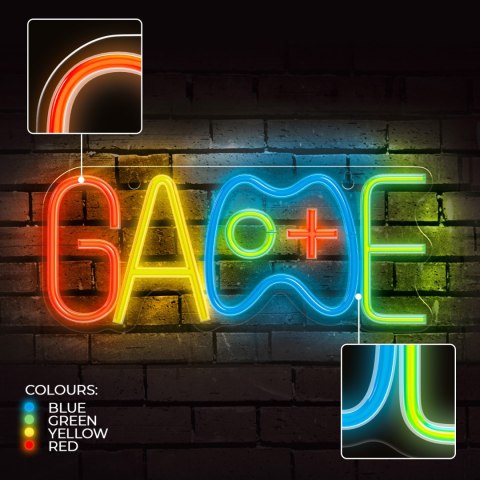 Forever Light Neon PLEXI LED GAME multikolor FPNE40