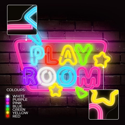 Forever Light Neon PLEXI LED PLAYROOM multikolor FPNE39
