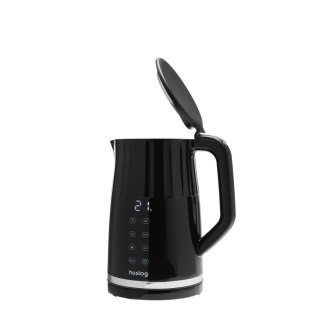 Huslog ryflowany czajnik z panelem dotykowym czarny 1,7L 2200W