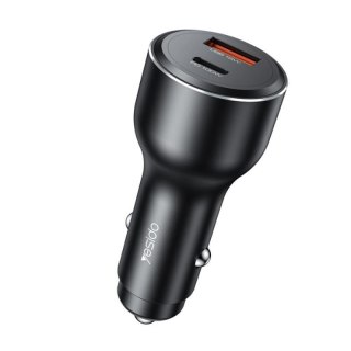 Yesido ładowarka samochodowa Y65 118W QC3.0 USB-A+C BLACK / CZARNY