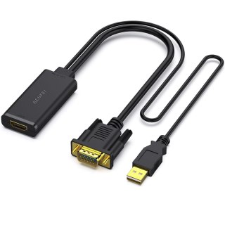 BENFEI adapter przejściówka VGA do HDMI 1080P z audio czarny