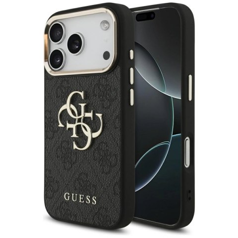 Etui Guess 4G Big 4G Classic Logo na iPhone 17 Pro - czarno-złote