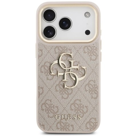 Etui Guess 4G Big 4G Classic Logo na iPhone 17 Pro - różowo-złote