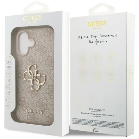 Etui Guess 4G Big Logo do iPhone 17 - różowe
