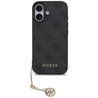 Etui Guess 4G Charms Collection MagSafe na iPhone 17 - czarne