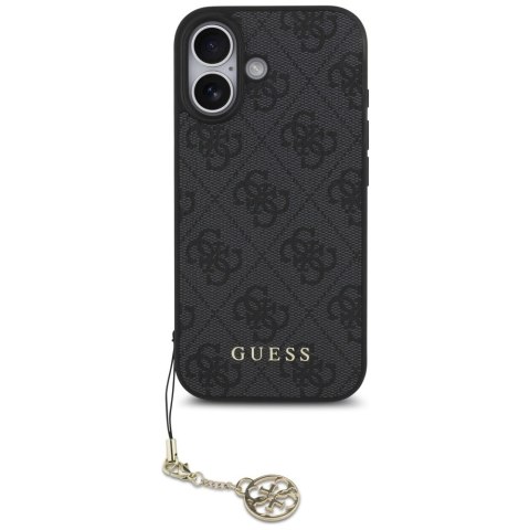 Etui Guess 4G Charms Collection MagSafe na iPhone 17 - czarne