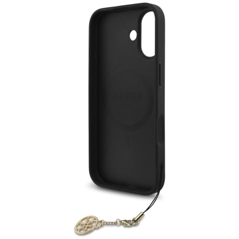 Etui Guess 4G Charms Collection MagSafe na iPhone 17 - czarne