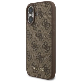 Etui Guess 4G Classic na iPhone 17 - brązowe