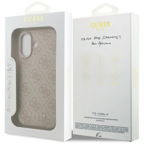 Etui Guess 4G Classic na iPhone 17 - różowe