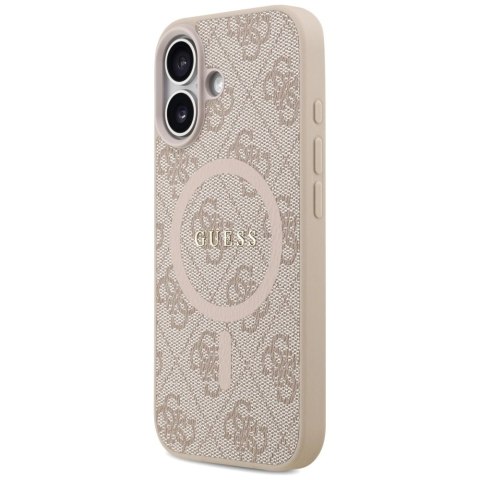 Etui Guess 4G Ring Classic Logo MagSafe na iPhone 17 - różowe
