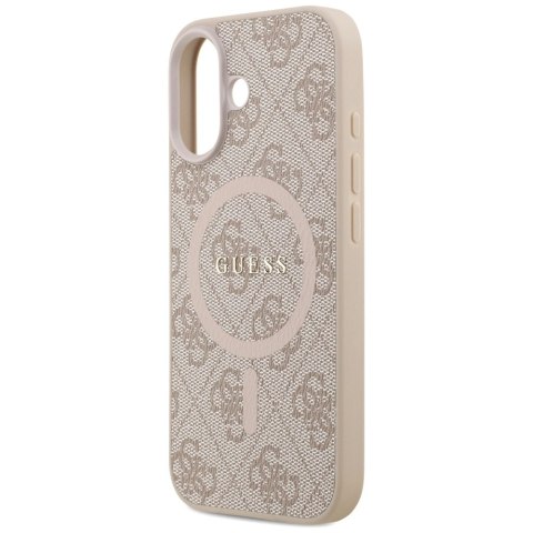 Etui Guess 4G Ring Classic Logo MagSafe na iPhone 17 - różowe