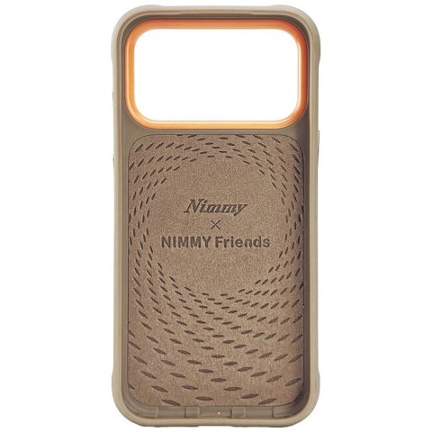 Etui Nimmy Glasses Cool nag na iPhone 17 Pro Max - beżowe