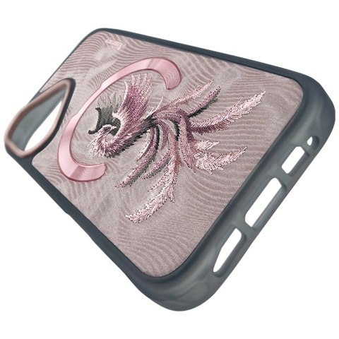Etui Nimmy Magnetic Fantasy Animal MagSafe na iPhone 16 - różowo-złote