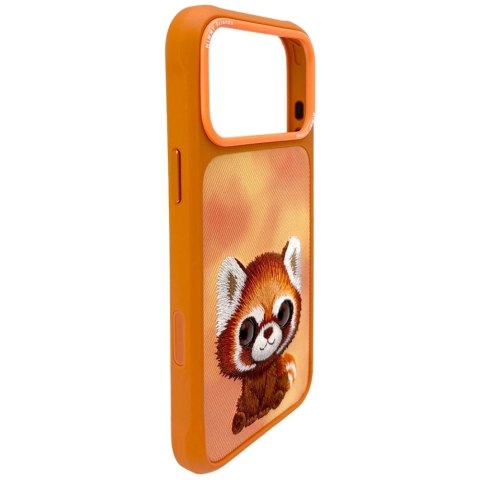 Etui Nimmy Big Eyed Pet 2.0 Raccoon na iPhone 17 Pro - pomarańczowe