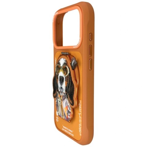 Etui Nimmy Cool&Cute 2.0 Dog na iPhone 17 Pro z magnetyczną zawieszką - pomarańczowe