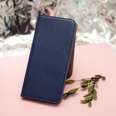 Etui Smart Magnetic do Motorola Moto G67 5G / G77 5G granatowe