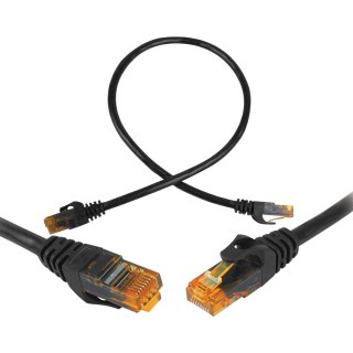 Kabel komp.sieciowy UTP 8P8C CAT6e 0.5m (patchcord) czarny