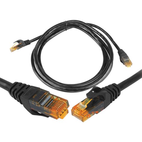 Kabel komp.sieciowy UTP 8P8C CAT6e 1.5m (patchcord) czarny