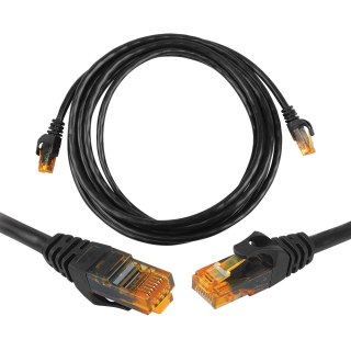 Kabel komp.sieciowy UTP 8P8C CAT6e 2m (patchcord) czarny