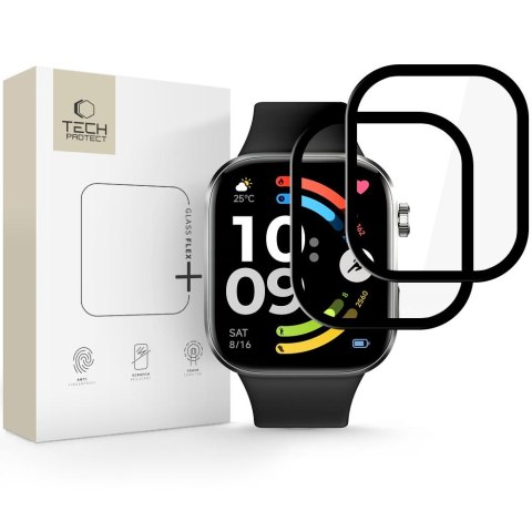 SZKŁO HYBRYDOWE TECH-PROTECT GLASS FLEX+ 2-PACK XIAOMI REDMI WATCH 6 BLACK