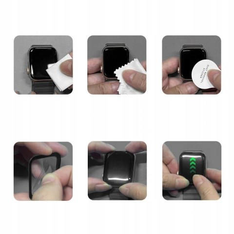 SZKŁO HYBRYDOWE TECH-PROTECT GLASS FLEX+ 2-PACK XIAOMI REDMI WATCH 6 BLACK