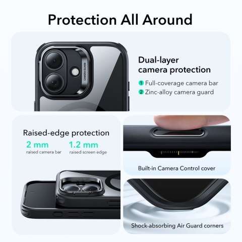 ESR CLASSIC HYBRID KICKSTAND MAGSAFE IPHONE 17 CLEAR/BLACK