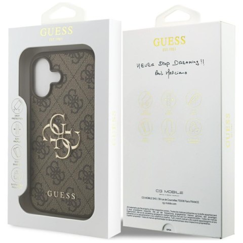 Etui Guess 4G Big Logo do iPhone 17      brązowy