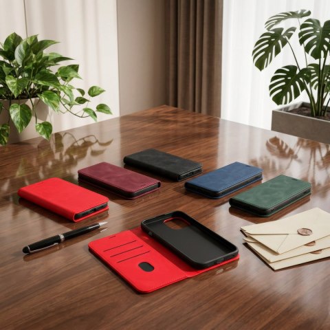 Etui Smart Suede do Google Pixel 11 Pro XL czerwone