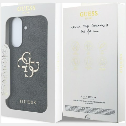 Guess nakładka HC PU 4G Big Metal Logo do Samsung Galaxy A37 czarna