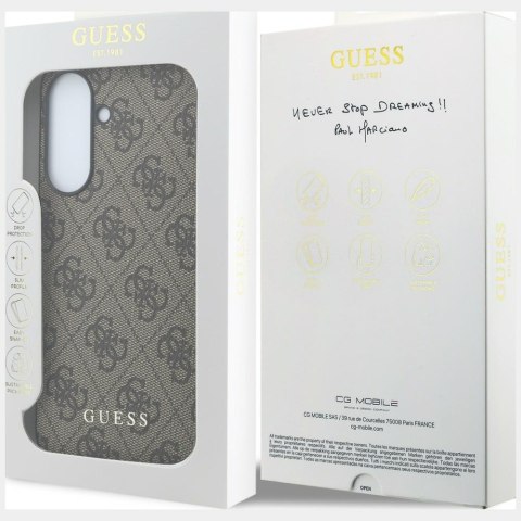 Guess nakładka HC PU 4G Classic Logo do Samsung Galaxy A57 brązowa
