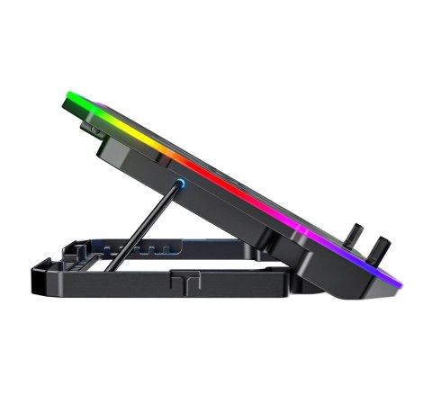 Podstawka Wozinsky WDCX-A26 NitroCool RGB chłodząca gamingowa pod laptop - czarna