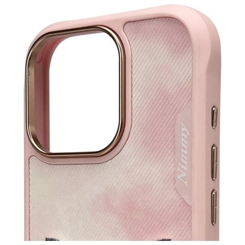 Etui Nimmy Big Eyed Pet 2.0 Cat na iPhone 16 Pro - różowe