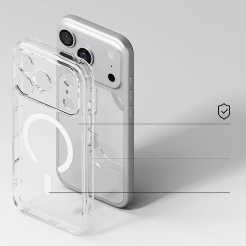 Etui Ringke Fusion Magnetic MagSafe na iPhone 17 Pro Max - przezroczyste